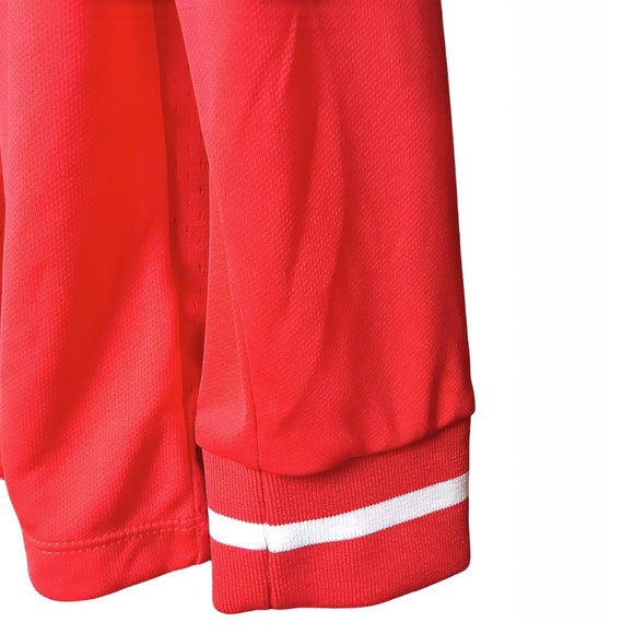 Nike Sportswear Blocked Logo Long Sleeve Jersey Red Men’s Size M NSW AR1960-696 - Picture 13 of 16